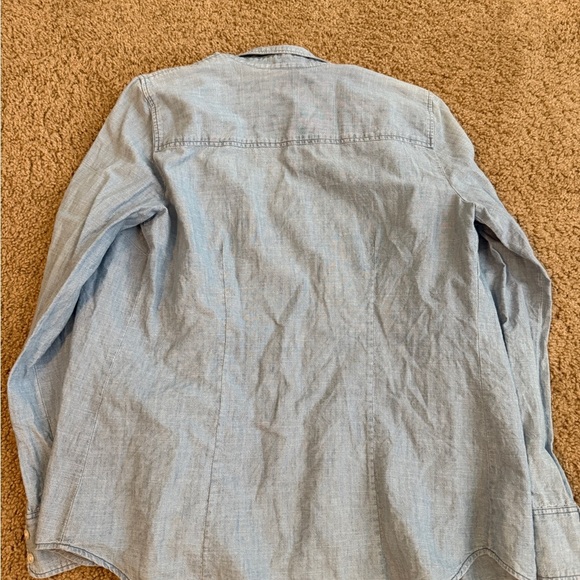 J. Crew Blue Button Down Shirt Classic Long Sleeve - Picture 7 of 7